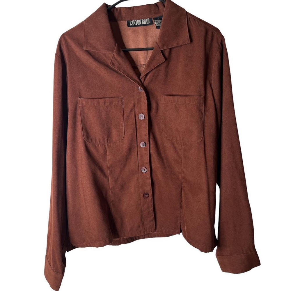 Western Brown button down